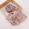 Print Chiffon Hijab Women Heavy Chiffon Bubble Scarf Leopard Popular Headscarf Wraps Bufanda Tudung Bawal