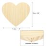6/12 Set Wood Slices Unfinished Wood Chips Heart Shaped Home Decoration & DIY Crafts: Blank Wood Chips with Non-slip Mat