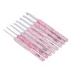 8pcs Crochet Hook Set Printing Aluminum Handcraft   Colorful Crochet Hook Ergonomic Knitting Hook for Knitters for Sewing
