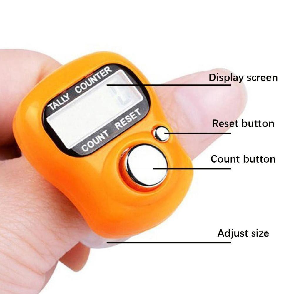 LED Digital Electronic Finger Counter Tally Counter Hand Held Coun Mini Stitch Marker Random Hand Timers