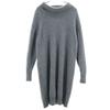 Mizuiro Ind Wool Long Sleeve Turtleneck Knit One Piece Gray Women Used
