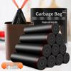 Black Thickened Drawstring Trash Bags for Home & Office - Medium/Large Sizes