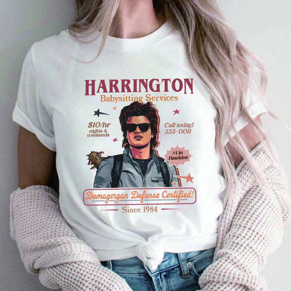 Babysitter Harrington Tshirt Mom of The Year Shirt Retro St5 Graphic Shirts Funny Movie Tshirt Unisex Short Sleeves Tops