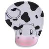 Cartoon Cow Mouse Pad With Integrated Wrist Cushion Firm Rubber Grip Wrist Support Mousepad For Desktop Stability