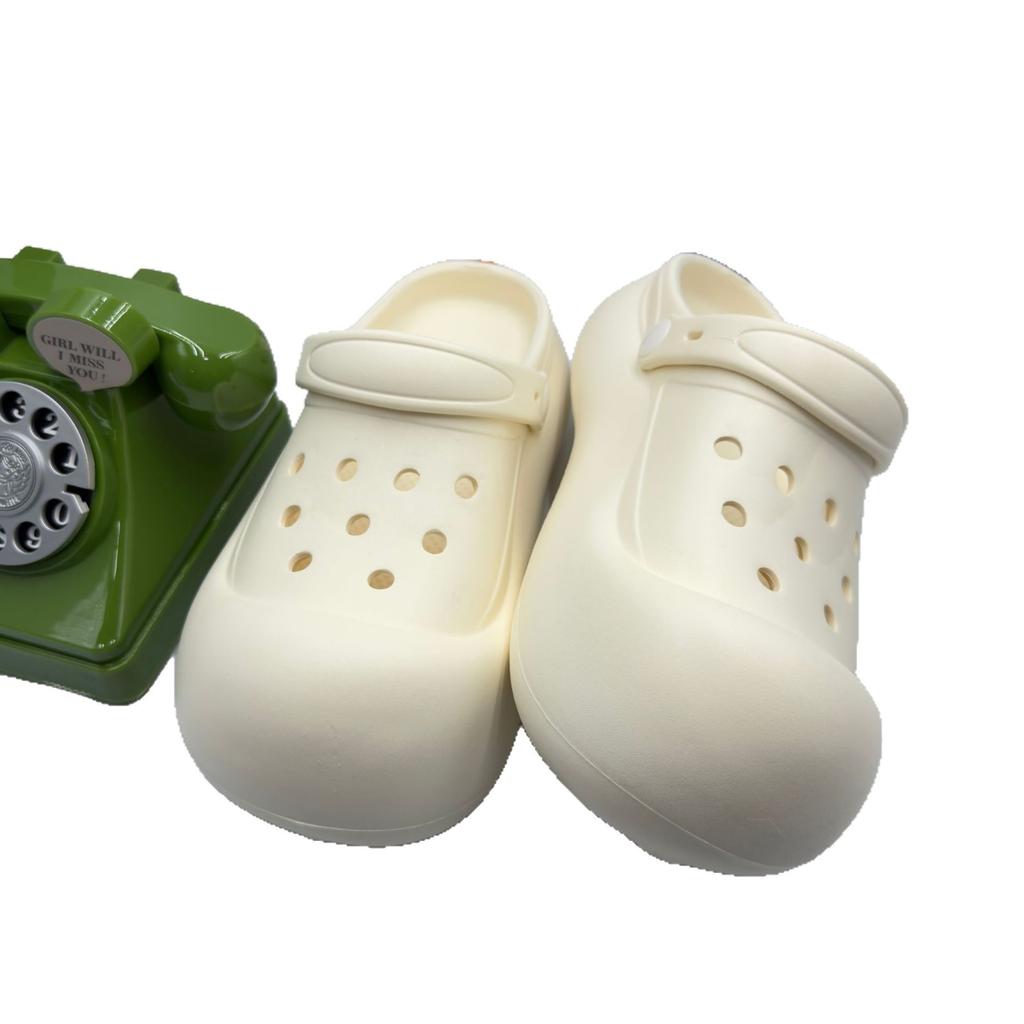 EVA cartoon rabub fashion heightening hole shoes non-slip and deodorant women's summer Internet celebrity outer sandals