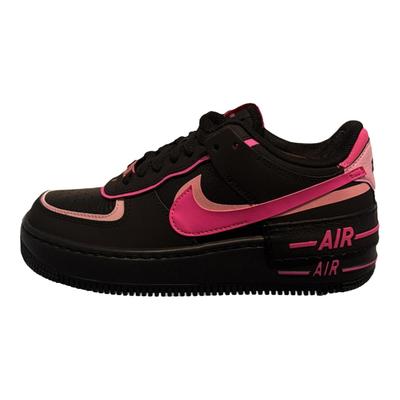 Кроссовки женские Air Force 1 Shadow Черный Розовый Надпись Розовый-Взрыв CI0919006