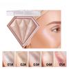 Brightening Face Highlighter Palette Waterproof Monochrome Pearlescent White Silver Highlight Makeup High Gloss Face Repairing