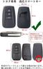 TECART Toyota Key Key Key Zinc Compatible with Toyota Corolla Corolla Toyota and More Case, Cover, Holder, Alloy, 3-Button, Brown, Camry, Cross, RAV4,