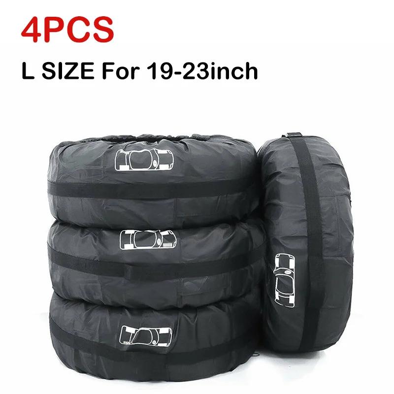 1/4 шт. Универсальные чехлы для запасных шин автомобиля, чехлы для хранения шин, сумки для автомобильных колес, водонепроницаемые пылезащитные защитные полиэстеровые сумки