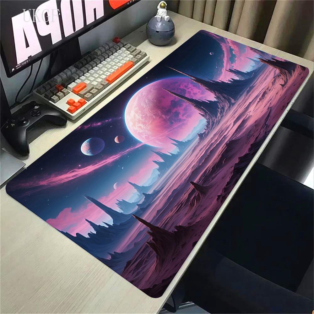 900x400 HD Print Rubber Mouse Pad Landscape Mountain Sunset Cartoon Mouse Pad XXL Extended Mouse Pad Pc Computer Non-slip Carpet