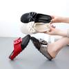 Women's Flat Heel Hollow Mesh Sandals Bow Slippers