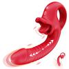 Thrusting Dildo Vibrator Adult Toys G Spot Clitoral Licking Vibrator with 10 Thrusting Vibration & 10 Tongue Licking Modes, Sex Toys
