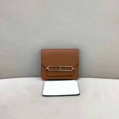 [Б/У] Roulis Slim Серебряная пряжка Свиной нос Клатч Поясная сумка Кошелек Evercolor из телячьей кожи - Отличное состояние #5J8MFD