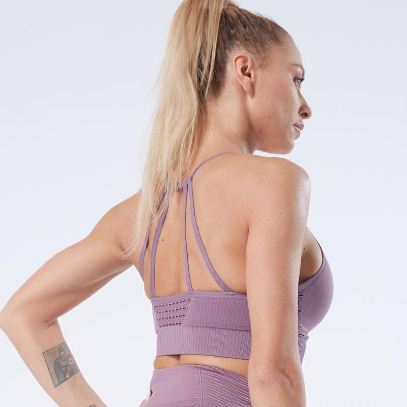 Дышащий спортивный бюстгальтер для женщин, эластичный спортивный топ, бесшовный жилет для фитнеса, бюстгальтер для йоги для бега