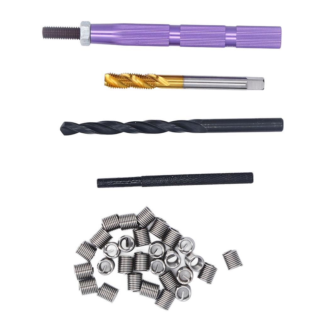 34PCS Set Metric Thread Repair Kit 304 Stainless Steel Thread Repair Installation Kit