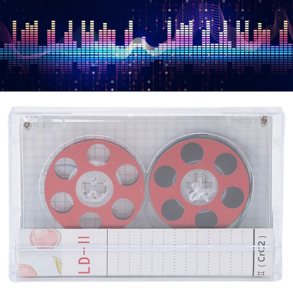 Reel to Reel Blank Cassette Tape 46 Minute Recording Time Low Noise Blank Music Cassettes for Recording Music