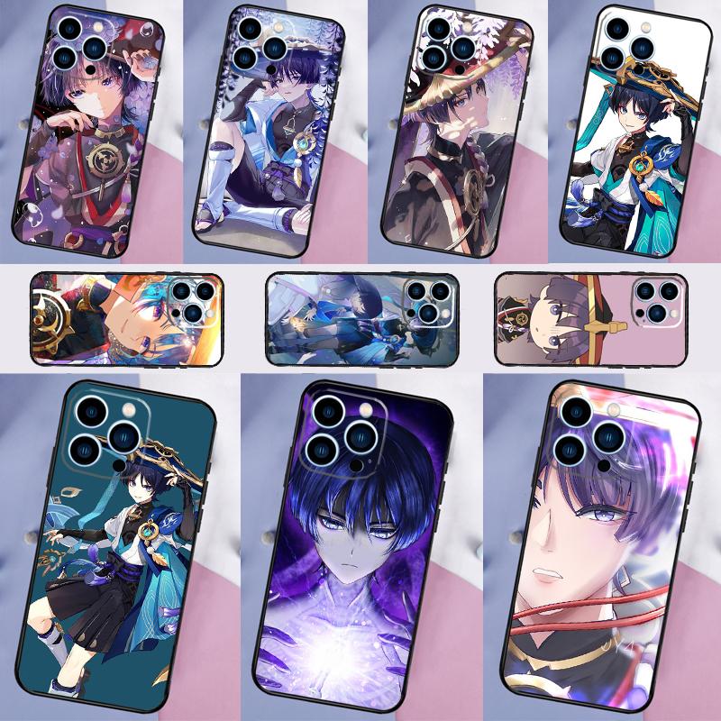 Чехол Genshin Impact Scaramouche для Huawei Nova 3i 7i 8i 11i 12i 9 10 SE Y73 Y90 Y70 Y72 Y61 Y91 P30 P40 Lite P60 Pro