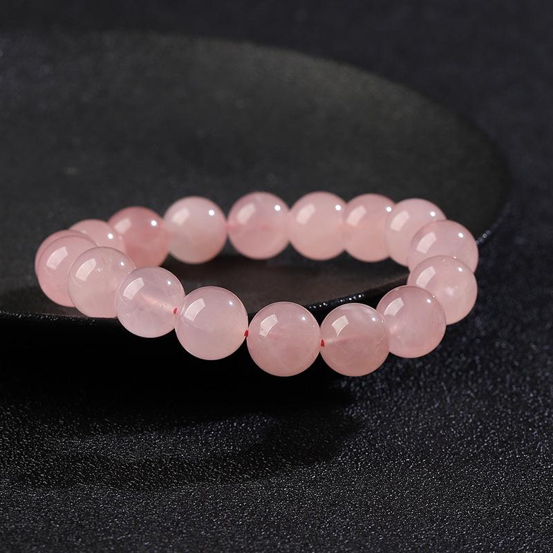Мадагаскар Натуральный Розовый Кварц Круглые Бусины Браслет Набор для DIY
