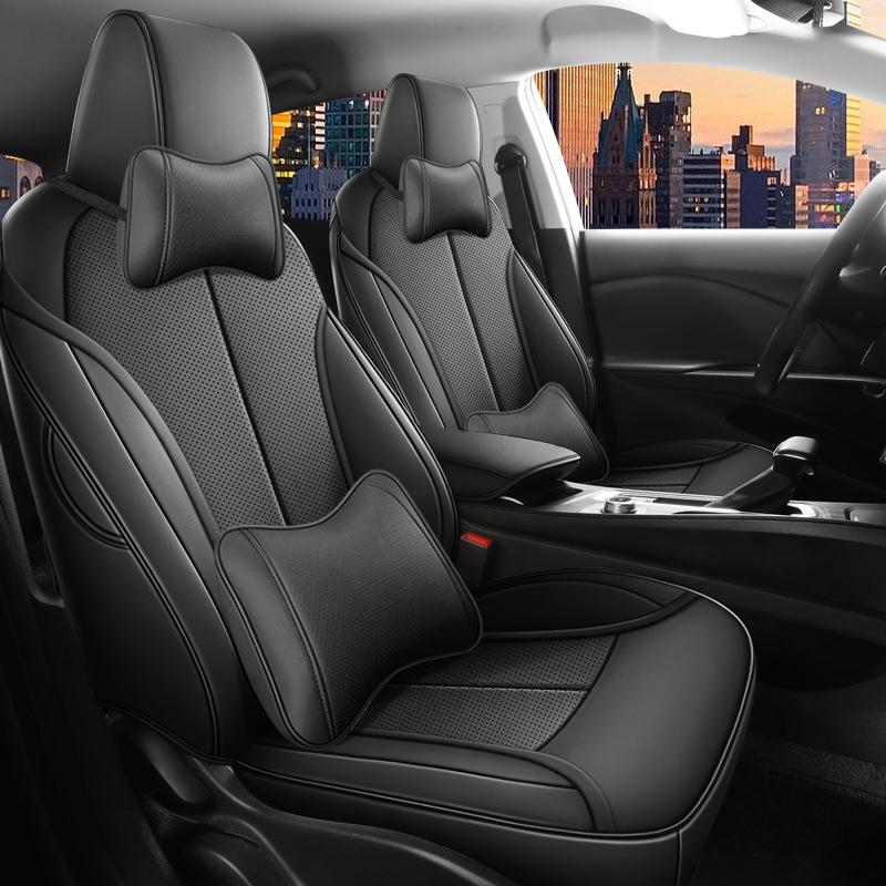 Weilan 6 Perforated Leather Car Seat Cushion - Universal Fit, New Model, Four Seasons Use