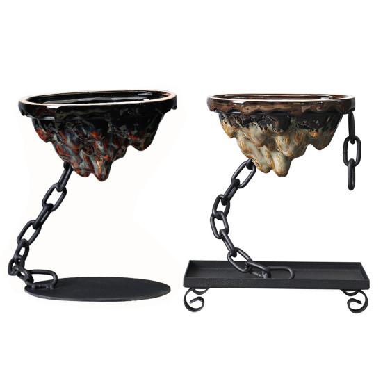 Пейзажный бассейн, современный рокарий, многоразовый бамбуковый шар из сочного мха, домашний орнамент