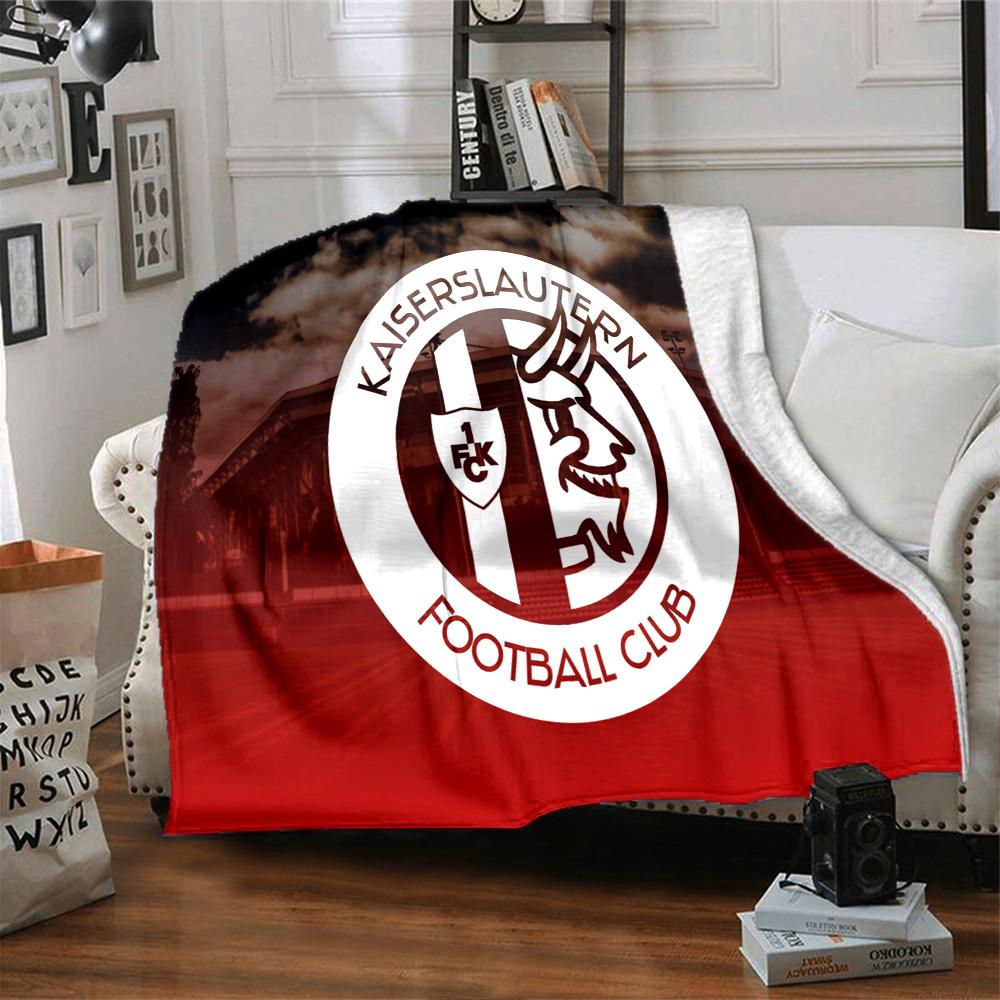 Kaisers-lautern Football Club Flannel Blanket, Soft Polyester, Modern Design, All-Season for Camping, Travel, Gifts for holidays or birthdays