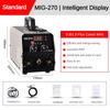 300 * 150 * 180MM  Portable Multi Functional Gasless MIG-270 Intelligent Digital Display Welding Machine Self-protection Electric Welder