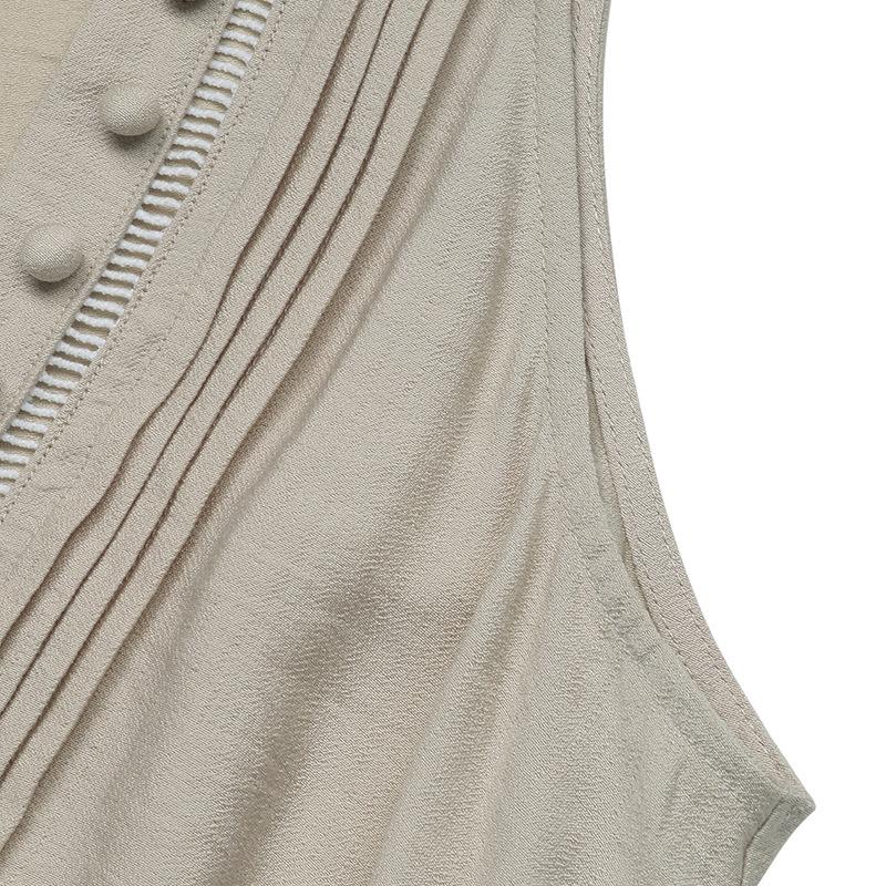 Женское летнее платье-майка без рукавов с V-образным вырезом, удобное и свободное