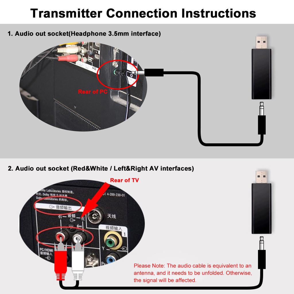 Беспроводные FM-наушники Накладные музыкальные наушники с передатчиком 3,5 мм и поддержкой проводной гарнитуры RCA