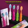 4Pcs High-Quality Extra-Long Wide-Head Soft-Bristled Toothbrush Suitable for Adults, Students and Dormitories, Large Size with Bracket Functio