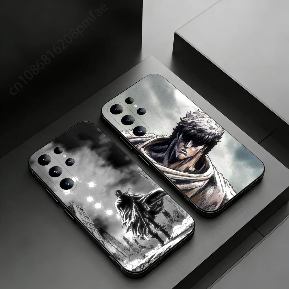 Чехол для телефона с изображением Аниме Кулак Северной Звезды для Samsung Galaxy S24,25,26,23 22,21,S20 Plus Ultra FE мягкие чехлы fundas