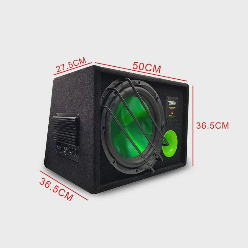 12-дюймовый автомобильный сабвуфер с активным усилителем 12 В для мощных басов