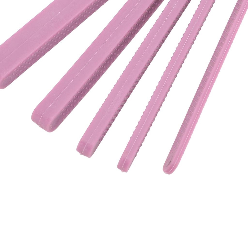 6Pcs Teether Stick Silicone Jaw Grading Bite Blocks Force Trainer Kit Speech Communication Aids Soft Purple