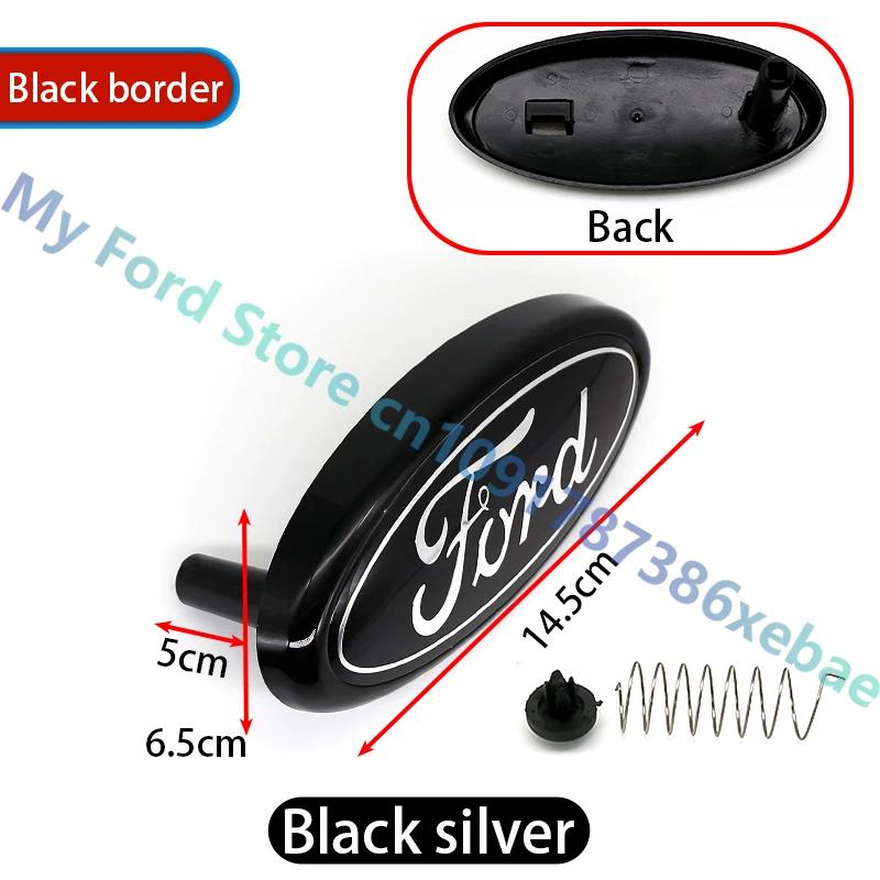 Car Sticker ABS 14.5 Car Front Head Hood Bonnet Logo Rear Trunk Badge Sticker For Ford Mondeo Focus Fusion MK2 MK4 F150 F250 Emb