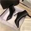 Fashion French Pointed Toe High Heeled Booties Spring and Autumn Winter 2025 New Women's Stretch Skinny Boots
