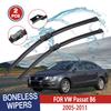 Щетки стеклоочистителя для VW Passat B6 2005-2011 лобовое стекло чистое окно лобовое стекло автозапчасти автомобильные щетки для дождя 24''+19''