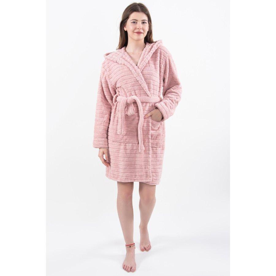 Женский зимний халат Welsoft с капюшоном и халатом