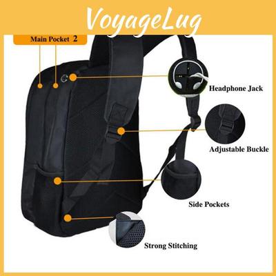 Прочный рюкзак Tom Clancy Rainbow Six Siege с регулируемыми плечевыми лямками и разъемом для наушников