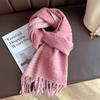 Luxury Winter Plaid Scarf for Women Men British Style Acrylic Cashmere Scarves With Tassel Designer Lady Winter Warm Headscarf