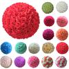 Faux Roses Ball Plastic Blossoms Ball Artificial Non-fading Roses for Baby Shower Wedding Decoration