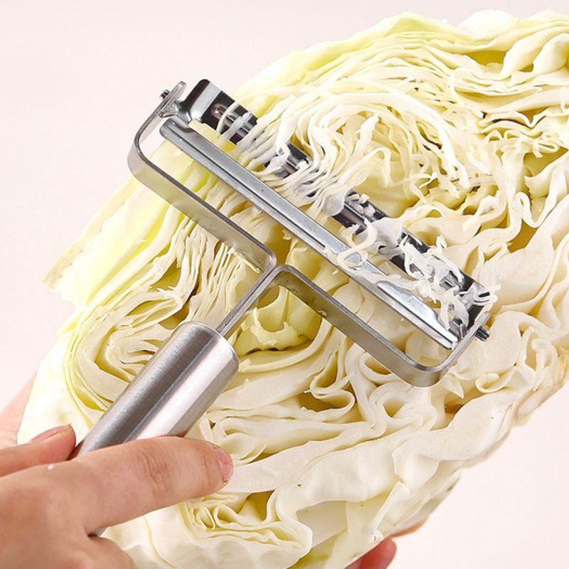 Возрождается. J 1+1 Mudita Набор овощечисток из нержавеющей стали, 2 шт. (Обычная овощечистка + Широкая овощечистка для капусты) / Многофункциональная ломтерезка