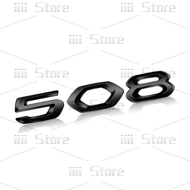 For Peugeot 208 308 408 508 GT RCZ Emblem Chrome Metal 3D Car Sticker Rear Trunk Fender Side Decal Auto Accessories