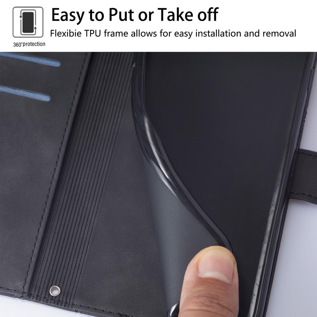 6-цветный модный деловой чехол-кошелек из искусственной кожи для Motorola Moto E13,E20,E30,E40,Moto G,Moto G Play,Moto G Stylus,G04,G05,G13,G23,G53...