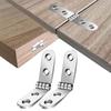 10 PCS Flexible Screw-On Hinges Stainless Steel Cabinet Door Hinge Accessories