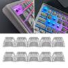 XDA Keycaps Mechanical Keyboard 1U Ball Caps Blank Customized Gamer Transparent Crystal Keycaps Mx Switches XDA Height