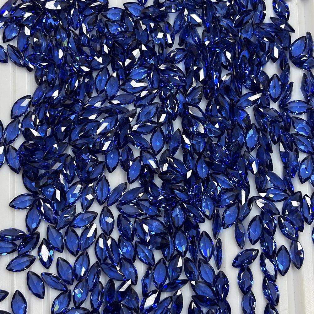 10x5 mm Natural Blue Sapphire Marquise Cut 8 Ct Gems Lot For Gift
