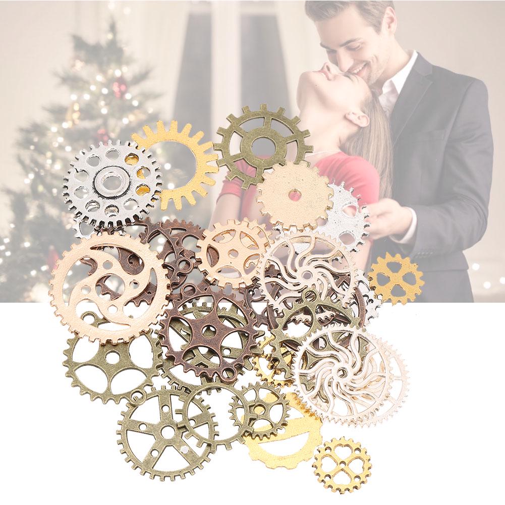 Ассорти Антикварные Винтажные Подвески-Шестерёнки для Ювелирных Изделий DIY Аксессуары (Смешанный цвет)