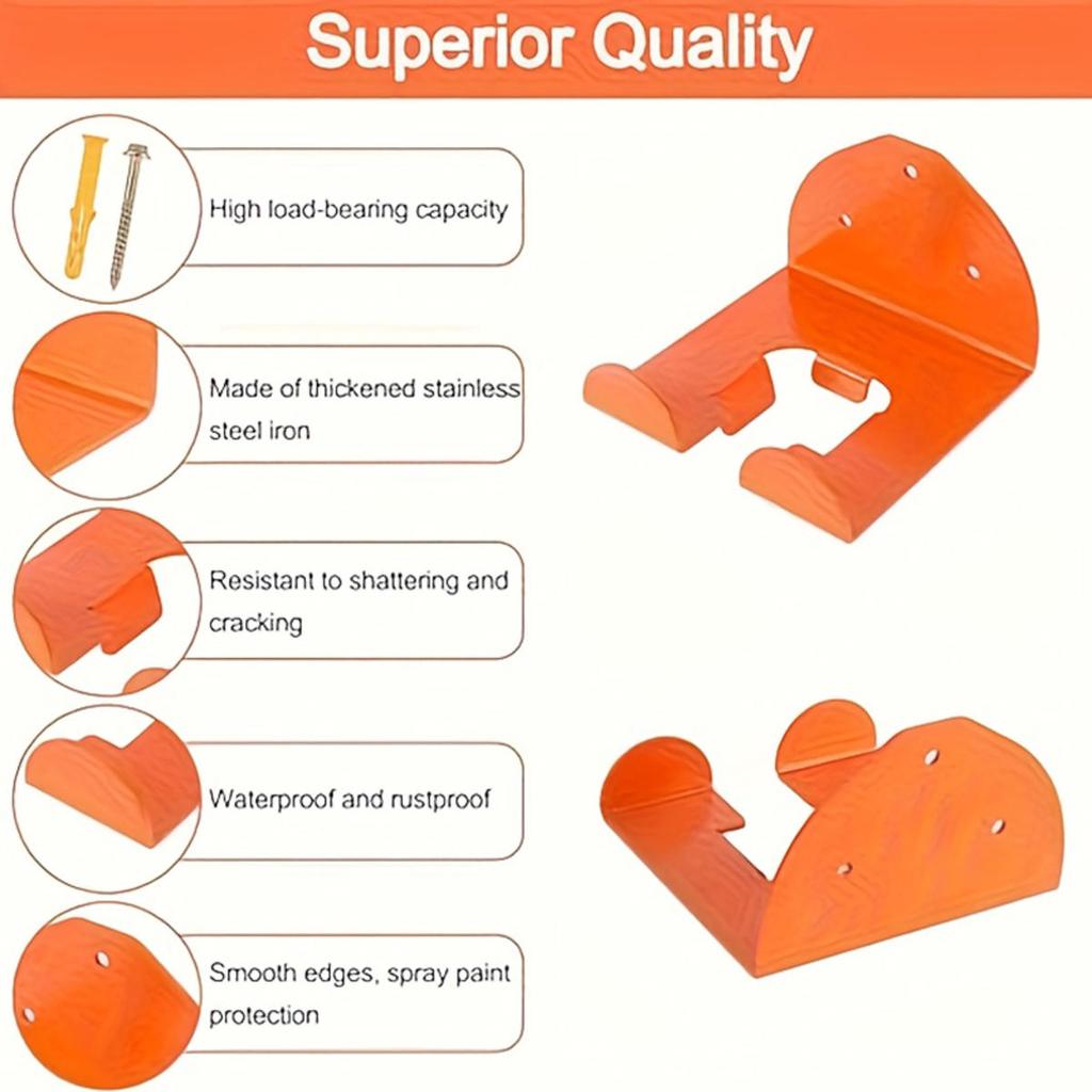 Trimmer Shelf Garage Organizer Garage Storage Hanger Wall-Mounted Lawn Mower Rack Depot Organization for Sturdy Workshop