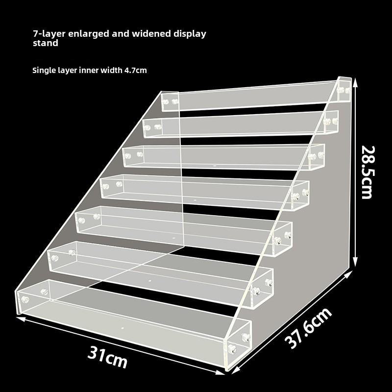 Прозрачная акриловая многослойная подставка для лака для ногтей и помады