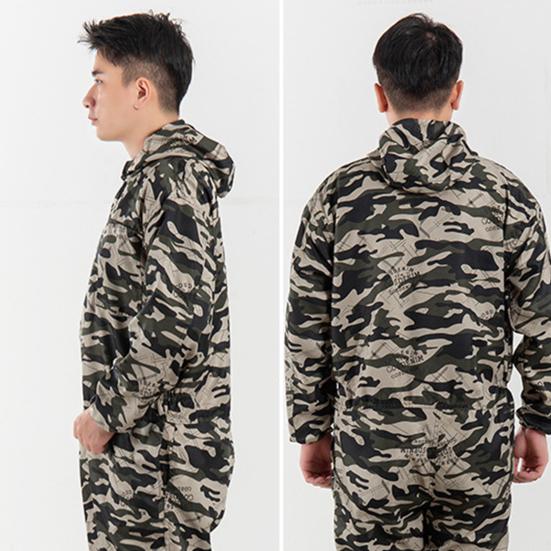 Застежка-молния, полиэстер, отличный водонепроницаемый автомобильный ремонтный цех, мужской комбинезон со шляпой, цельный комбинезон