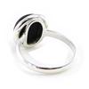 Black Jet Black Goddess Silver Ring